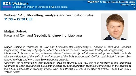 Webinar 1-1.3: Modelling, analysis and verification rules