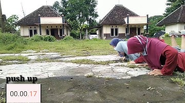Ujian Praktek Penjaskes|| Push Up, Sit Up, Back Up, Lari 100 meter