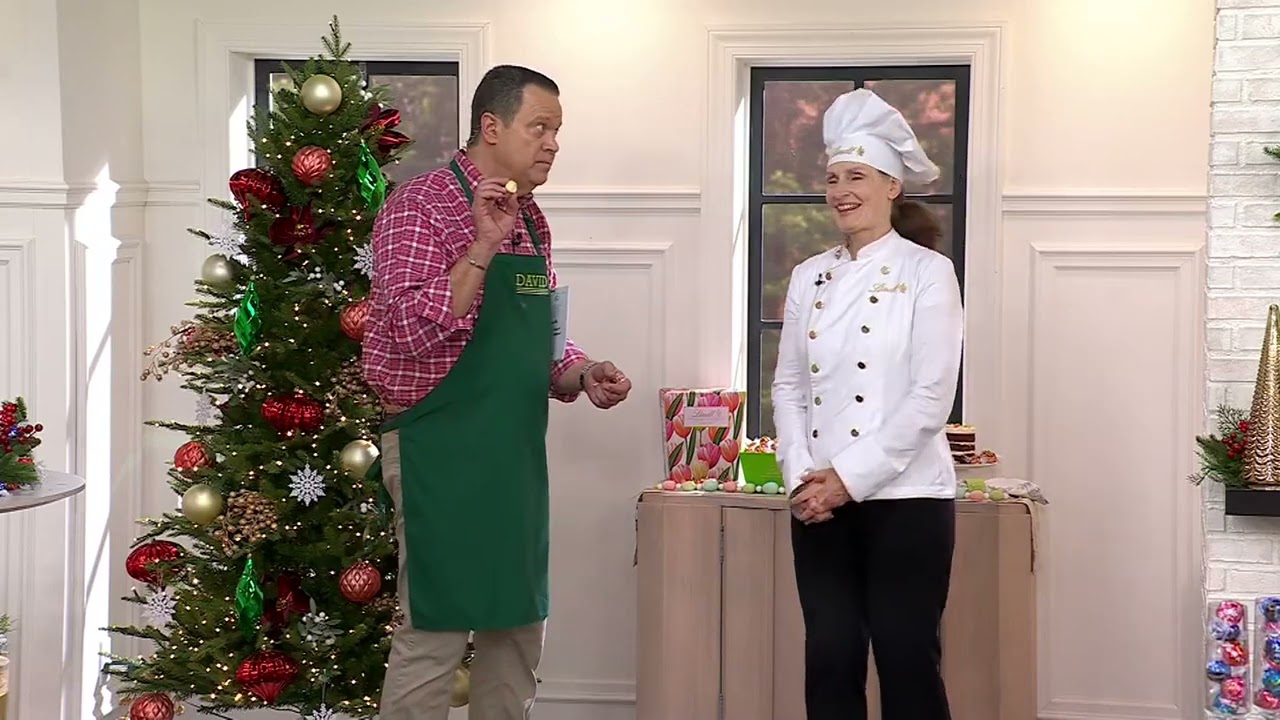 Lindt LINDOR 125 Piece Assorted Truffles with Holiday Box on QVC