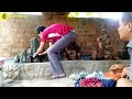 Making a mountain made of cloth and cement from home