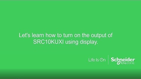 How to turn on the output of SRC10KUXI through display?