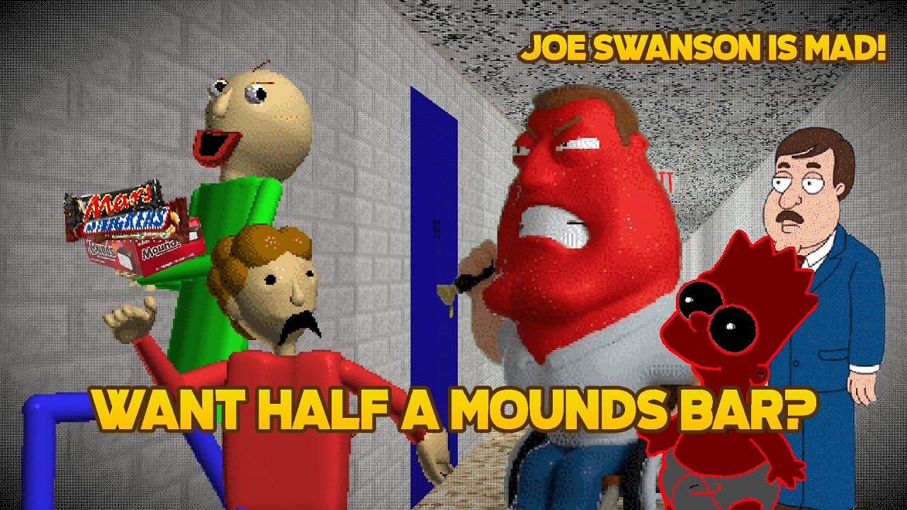 Joe Swanson is mad! | Want half a Mounds Bar? [Baldi's Basics Mod ...