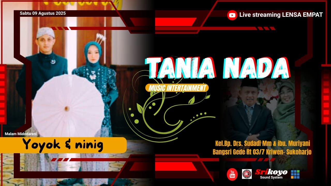 🔴📡 LIVE MIDODARENI II YOYOK & NINING II  SRIKOYO SOUND II MUTIYA NADA II LENSA4 production