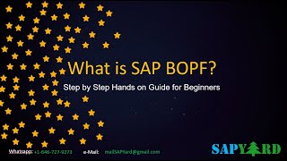 Learn SAP BOPF with Just One Video  End to End  Normal Playback Speed