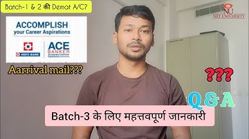 New Alert 📢  HDFC ACE Bankers Program- @storiesbyraaz