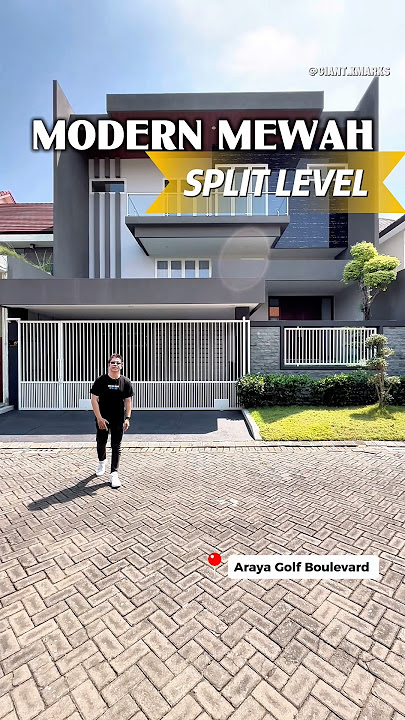 Rumah Modern Split Level di Araya Golf Boulevard Malang #rumahmalang #splitlevel #rumahmewah #malang