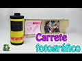 Ideas con tubos de cartón - Carrete fotográfico (Reciclaje) Ecobrisa.