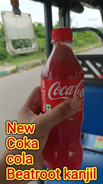 Made Beetroot Kanji and filled in cock bottle seems brand new launch#cocacola #colddrink #dailyvlog