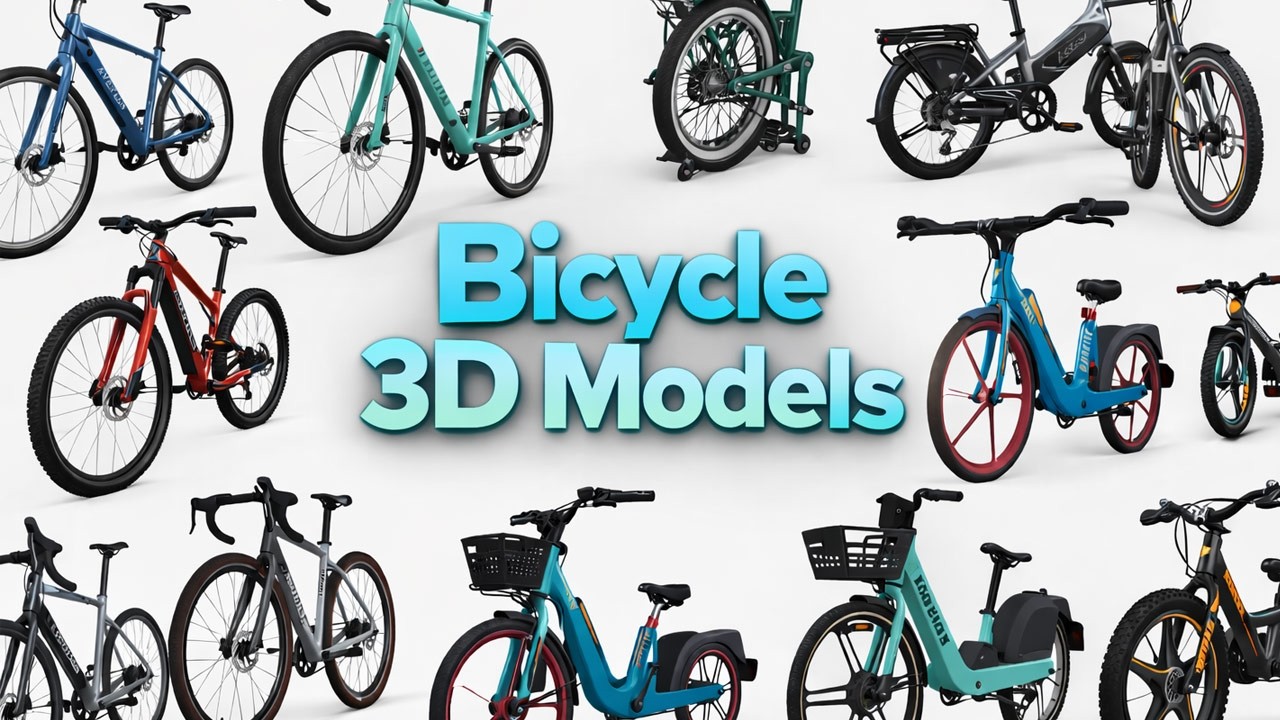 Bicycle 3D Models for Games, Films & Visualization