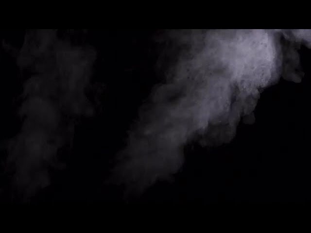 Steam Or Smoke On Black Background - Stock Video