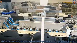Faltschachtelklebemaschine KMK 1100 LC Automatic folder gluer machine option 6 corner hot glue syste