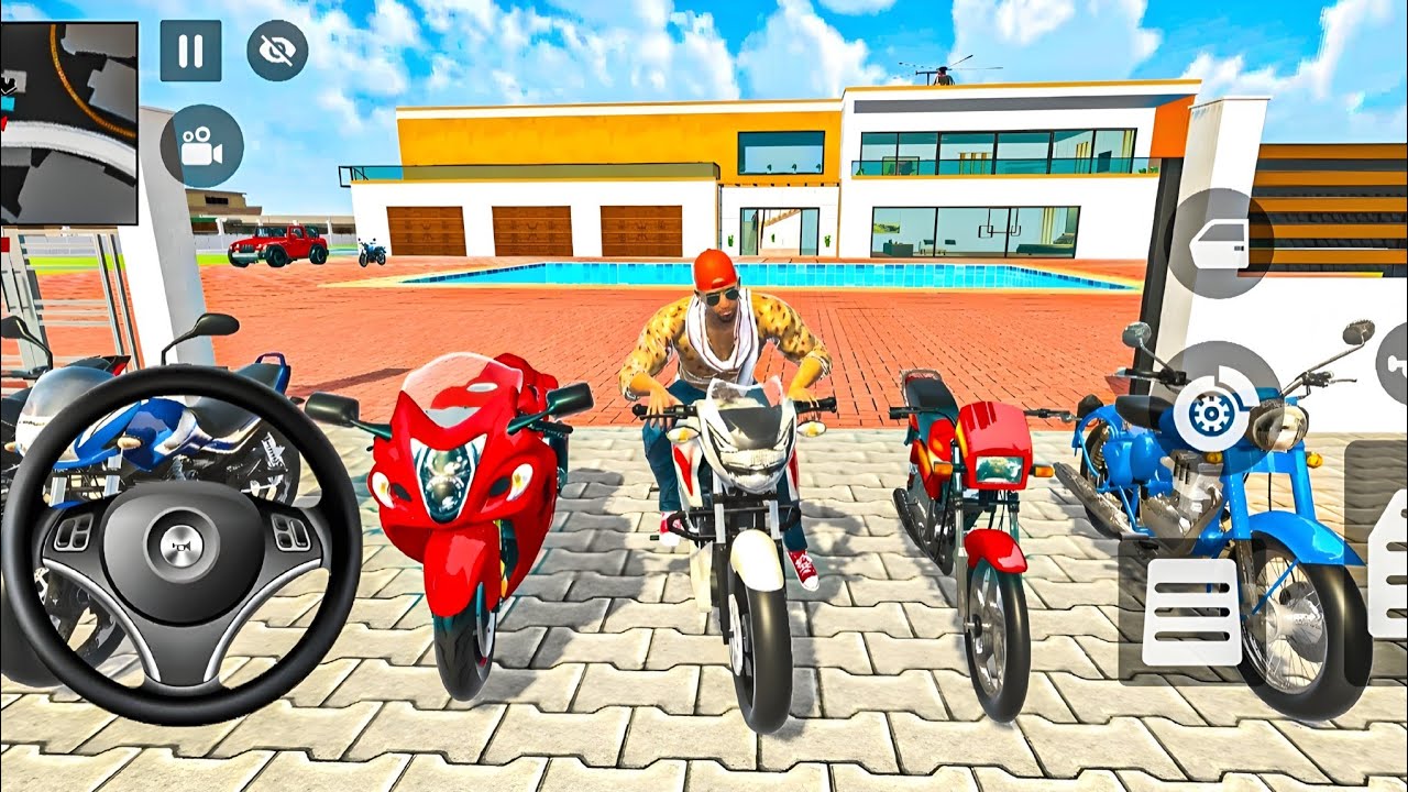 😱 Franklin vs Mega Parking Building! Extreme Bike Stunt Madness