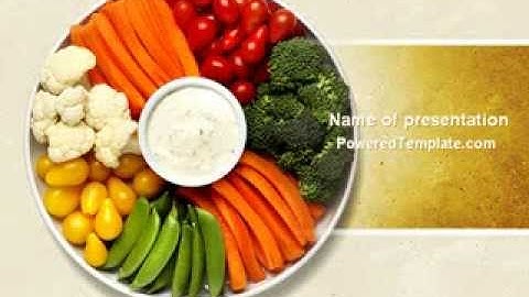 Vitamin Food PowerPoint Template by PoweredTemplate.com