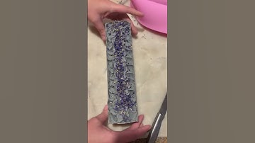 Soap cutting! Activated charcoal and coffee ❤️🐮☕️ #tallowskincare #tallow #soapcutting