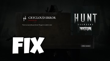 Fix Crycloud Error & License Issue in Hunt: Showdown 1896