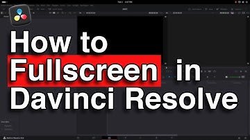 How to full screen in davinci resolve