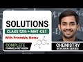 SOLUTIONS - COMPLETE FORMULA REVISION | CHEMISTRY | 12TH + MHT-CET | EduLab |