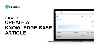 How to create a knowledge base article | Freshdesk Tutorial screenshot 5