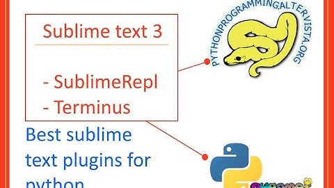 Sublime Repl and Terminus for Sublime text and Python