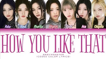 BABYMONSTER "How You Like That" by BLACKPINK Lyrics [AI COVER]