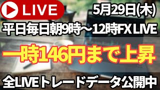 【FXトレードライブ配信中】ドル円は146円突破！！このまま上昇していくのか