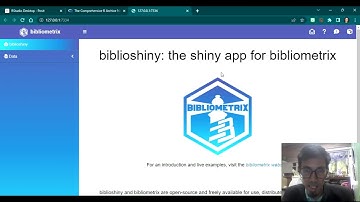 Installing and Using Biblioshiny for Bibliometric Analysis