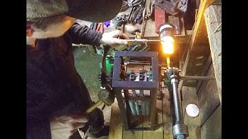 Homemade vertical casting machine, casting gold ring