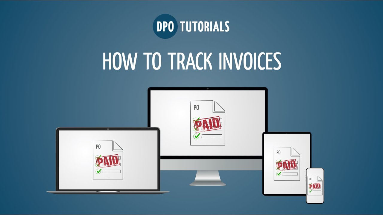 How to track invoices Tutorial by Digital Purchase Order YouTube