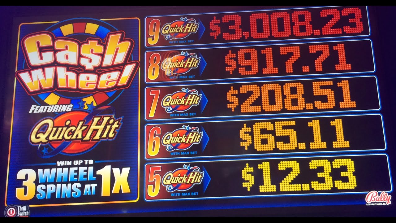 Quick Hit Cash Wheel Slot