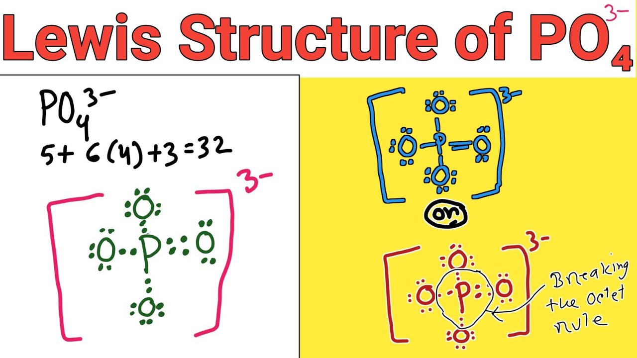 Phosphate Ion Lewis Structure