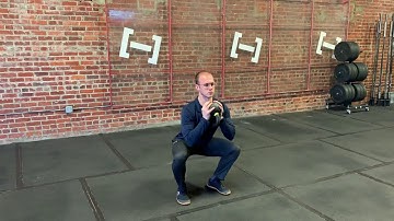 Eccentric Isometric Goblet Squat