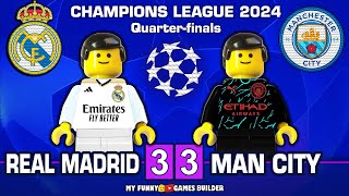 Real Madrid vs Man City 3-3 • Champions League 2024 • All Goals \& Highlights in Lego Football