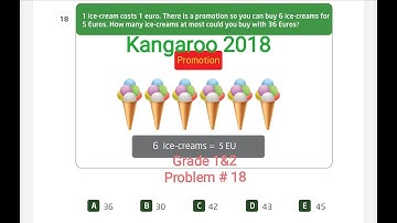 Math Kangaroo 2018 Grade 1&2 Problem#18
