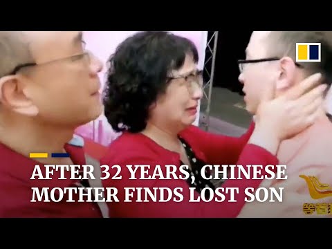 After 32 years, Chinese mother is finally reunited with her kidnapped son