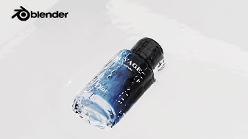 PRODUCT ANIMATION IN BLENDER 3.6 - "PRODUCT REVEAL IN WATER" | FLUID SIMULATION - TUTORIAL #blender