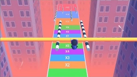 Best Roof Rails Gameplay Walkthrough All Levels 31-35 Pro Mod Apk Android iOS Voodoo Game