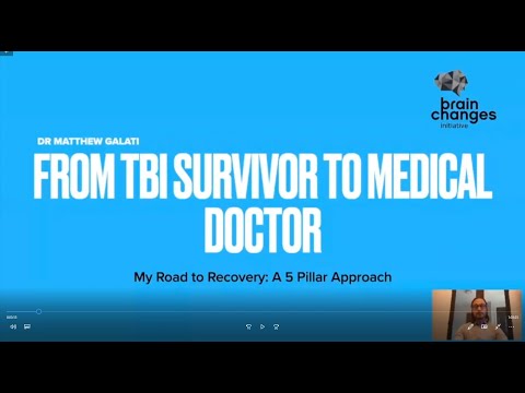 From TBI Survivor to Medical Doctor - My Road to Recovery: A Five Pillar Approach