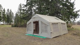 CAMP IN THE COMFORTS OF HOME WITH AN INFLATABLE HOT TENT