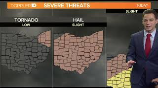 Columbus, Ohio weather forecast | Storms shift southeast of Columbus. strong winds and hail possible