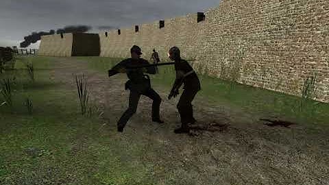 csa vs cod zombies (gmod npc battle)