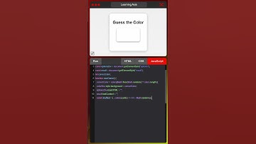Color Guessing Game | HTML CSS JavaScript