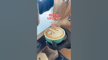 CLASSIC LATTE ART 🦢🦢swan pour #shorts #viralshorts #viralvideo #swan