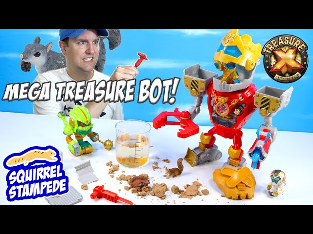 Treasure X Robots Gold - Mega Treasure Bot with Real Lights and Sounds.  Repair, Rebuild and Power up! 25 Levels of Adventure, Find Guaranteed Real