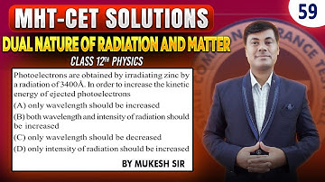 Photoelectrons are obtained by irradiating zinc by a radiation| PGMN Solutions