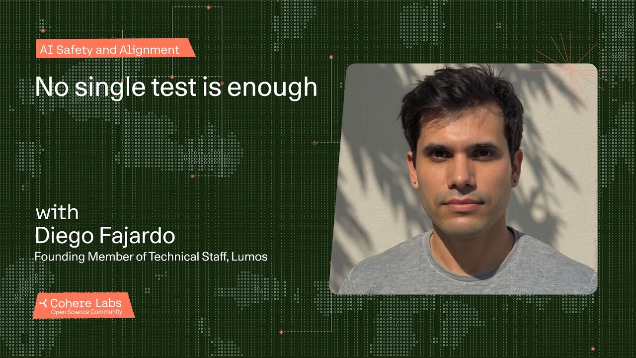 Diego Fajardo - No single test is enough