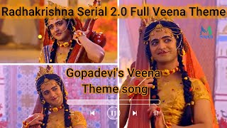 Radha Krishna 2.0 Veena Full Theme Song | Gopadevi Entry Veena BGM |  radha krishna veena music #rk