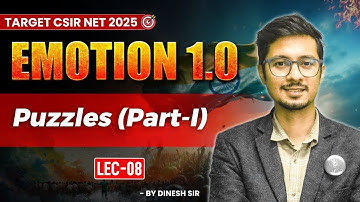 CSIR NET General Aptitude Puzzles 2025 | Most Important Questions | Emotion 1.0 | IFAS