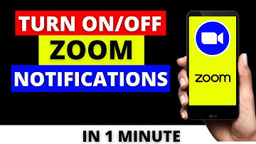 How To Turn ON and OFF Notification Sound on ZOOM CLOUD in 2022 - Android & ios iPhone
