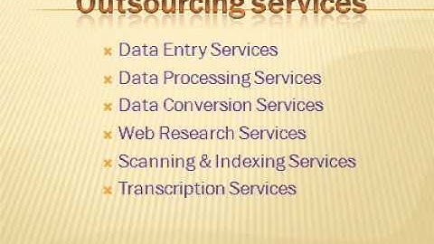 Outsourcing Data Entry services-Get Better Solutions at Affordable Prices...