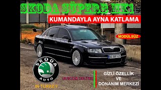 Skoda Süperb Mk1 Uzaktan Kumandayla Ayna Katlama | Kapatma | Modülsüz | Dünyada İlk | Gizli Özellik